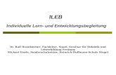 ILEB Individuelle Lern- und Entwicklungsbegleitung Dr. Ralf Brandstetter, Fachleiter, Staatl. Seminar für Didaktik und Lehrerbildung Freiburg Michael Eisele,