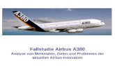 Fallstudie Airbus A380 Analyse von Merkmalen, Zielen und Problemen der aktuellen Airbus-Innovation.