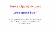 Zentralprojektion Perspektive Die geometrischen Grundlage der räumlichen Skizzen und Schaubilder.