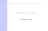 VWA Nürnberg Roland Stutzmann 1 Information & Kommunikation Roland Stutzmann.