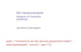 Die Varianzanalyse Jonathan Harrington Analysis of Variance (ANOVA) path = "Verzeichnis wo Sie anova1 gespeichert haben" attach(paste(path, "anova1", sep="/"))