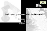 Johannes Schick & Wolfram Urich Selbstanpassende Software.