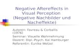 Negative Aftereffects in Visual Perception (Negative Nachbilder und Nacheffekte) Autoren: Favreau & Corballis (1976) Seminar: Visuelle Wahrnehmung Dozent: