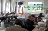 Thüringer Ministerium für Landwirtschaft, Naturschutz und Umwelt 4. BGA am 10.06.2009 Tagesordnung 4. Sitzung des Begleitausschusses 1.Bestätigung des.