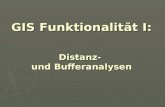 GIS Funktionalität I: Distanz- und Bufferanalysen.
