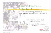 Ernst-Reuter-Schule 1 Oberstufengymnasium der Stadt Frankfurt am Main Informationen zur Oberstufe (gültig ab der Einführungsphase 2010/11) ERS 1, Pk, XI.