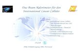 Das Beam-Kalorimeter für den International Linear Collider Ch.Grah DPG-Frühjahrstagung 2006, Dortmund Inhalt: Der International Linear Collider Der Vorwärtsbereich.