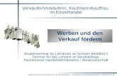 Studienseminar für Lehrämter an Schulen Bielefeld II - Fachseminar Handelsbetriebslehre / Absatzwirtschaft Verkäufer/Verkäuferin, Kaufmann/Kauffrau im.