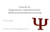 Tutorat IV: Diagramme, Datenkontrolle, Wahrscheinlichkeitsrechnung 19.11.2009 christina.dorn0@googlemail.com.