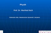 Physik Prof. Dr. Manfred Koch Folienset #3b / Newtonsche Dynamik I /Axiome.