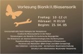 Ingo Rechenberg PowerPoint-Folien zur 1. Vorlesung Bionik II / Biosensorik Grenzleistungen biologischer Rezeptoren Chemorezeptor, Photorezeptor, Mechanorezeptor.