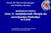 Praxis für Nierenerkrankungen und Diabetes Bochum Qualitätsforum Diabetes: Steno II- multifaktorielle Therapie des nierenkranken Diabetikers 16.9.2008.