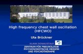 Uta Brückner KLINIK DONAUSTAUF KLINIK DONAUSTAUF ZENTRUM FÜR PNEUMOLOGIE PSYCHOSOMATISCHE MEDIZIN UND PSYCHOTHERAPIE High frequency chest wall oscillation.