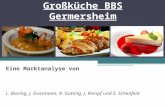 Großküche BBS Germersheim Eine Marktanalyse von L. Bissing, J. Gossmann, R. Gutting, J. Kempf und E. Schenfeld.