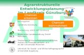 AEP Agrarstrukturelle Entwicklungsplanung im Landkreis Günzburg Bearbeitung: ARGE AEP Günzburg Bayerische Landessiedlung GmbH München Deutsches Wirtschaftswissenschaftliches.