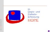 Lindena, CLARA Klinische Forschung, 2008 H- Ospiz- und Palliativ- Erfassung HOPE.
