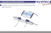Industrielle Durchflussmesstechnik Ultraschall-ClampOn Durchflussmesser deltawaveC.