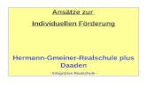 Ansätze zur Individuellen Förderung Hermann-Gmeiner-Realschule plus Daaden - Integrative Realschule -