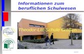 Informationen zum beruflichen Schulwesen Stand 2011 Theodor-Litt-Schule Gießen.