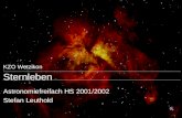 KZO Wetzikon Sternleben Astronomiefreifach HS 2001/2002 Stefan Leuthold.