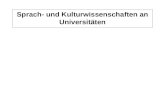 Auslastung Mittel 1999-2001 Normstudienplätze WS 2001/2002 Sprach- und Kulturwissenschaften an Universitäten.