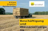 Beschäftigung und Wasserversorgung Kilian Stadler Agrotechniker HF.