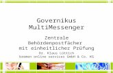 Governikus MultiMessenger Zentrale Behördenpostfächer mit einheitlicher Prüfung Dr. Klaus Lüttich bremen online services GmbH & Co. KG.