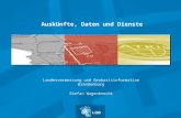 Landesvermessung und Geobasisinformation Brandenburg Stefan Wagenknecht Auskünfte, Daten und Dienste.