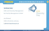 © SIMACEK Facility Management Group GmbH Diversity Day 201117.02.2014 08:39 SIMACEK CSR und Diversity Management bei Facility Management.