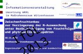 2. Informationsveranstaltung Umsetzung WRRL im Maßnahmenraum Witzenhausen Zwischenfruchtanbau zur Verringerung der N-Auswaschung unter Berücksichtigung.