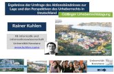1 CC-Lizenz Rainer Kuhlen FB Informatik und Informationswissenschaft Universität Konstanz  Ergebnisse der Umfrage des Aktionsbündnisses.