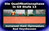 1 Die Qualifikationsphase in G9 Stufe 13 Bad Oeynhausen.
