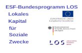 ESF-Bundesprogramm LOS Lokales Kapital für Soziale Zwecke.