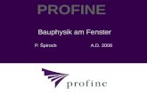 PROFINE Bauphysik am Fenster P. Špiroch A.D. 2006.