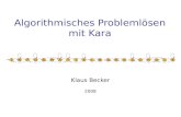 Algorithmisches Problemlösen mit Kara Klaus Becker 2008.