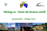 Austausch 2007 – Hastings / Essen Moving on - Enter the business world.