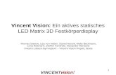 1 Vincent Vision: Ein aktives statisches LED Matrix 3D Festkörperdisplay Thomas Stielow, Lisa von Holten, Daniel Kensik, Malte Beckmann, Lena Reitmann,