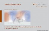 Klima-Baustein Zugfreies Umluft-Klimagerät als aktiver Umluft- Konvektor-Kühler In Kooperation mit LTG AG, Stuttgart.