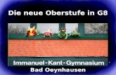 1 Die neue Oberstufe in G8 Bad Oeynhausen. Fragestunde Klasse 9a Frau Nabers Klasse 9b + 1.Hälfte von 9d Frau Vetter Klasse 9c + 2.Hälfte von 9d Herr.