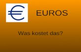 EUROS Was kostet das?. 30 Was kostet die Lampe? Die Lampe kostet dreißig Euro.