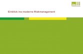 Einblick ins moderne Riskmanagement. Agenda Übersicht gesetzlicher Neuerungen Einführung eines modernen Riskmanagements.