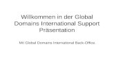 Willkommen in der Global Domains International Support Präsentation Mit Global Domains International Back-Office.