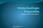 LOAN, am 11.01.2014 Wetterbedingte Flugunfälle Loan,11.01.2014.
