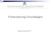 Finanzierung Seminar SEC Höhere Fachprüfungen John Hess Dr.rer.pol. Finanzierung Grundlagen.