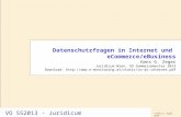 © Hans G. Zeger 2013 VO SS2013 - Juridicum Datenschutzfragen in Internet und eCommerce/eBusiness Hans G. Zeger Juridicum Wien, VO Sommersemester 2013 Download:
