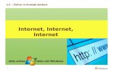 1 Internet, Internet, Internet 1.2 – Online in Kontakt bleiben.