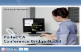 Poltys CA Conference Bridge Modul Training Präsentation.
