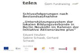 Gom Fundraising Schlussfolgerungen nach Bestandsaufnahme Unterstützungssystem der lokalen Bildungsverbünde in Berlin Neukölln im Rahmen der Initiative.