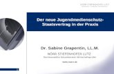 1 Der neue Jugendmedienschutz- Staatsvertrag in der Praxis Dr. Sabine Grapentin, LL.M. NÖRR STIEFENHOFER LUTZ Rechtsanwälte Steuerberater Wirtschaftsprüfer.
