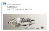 Kataloge der ZF Services GmbH. ZF Services GmbH Kataloge der ZF Services GmbH Stand: Februar 2010 Inhalt 1.KatalogstrukturKatalogstruktur 2.HauptmerkmaleHauptmerkmale.